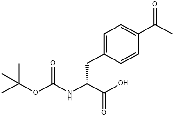 N-Boc-4-Acetyl-D-phenylalanine Struktur