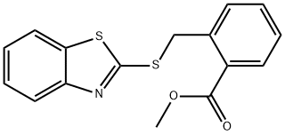 Methyl 2-((benzo[d]thiazol-2-ylthio)methyl)benzoate Struktur