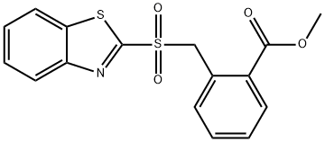 Methyl 2-((benzo[d]thiazol-2-ylsulfonyl)methyl)benzoate Struktur