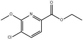 Ethyl 5-chloro-6-methoxypicolinate Struktur