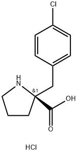 2-[(4-chlorophenyl)methyl]-D-Proline hydrochloride Struktur