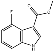 4-Fluoro-1H-indole-3-carboxylic acid methyl ester Struktur