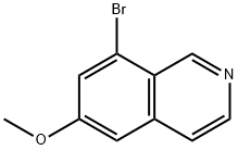 8-bromo-6-methoxyisoquinoline Struktur