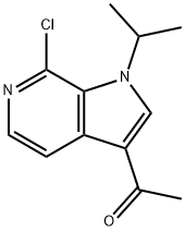 1-(7-Chloro-1-isopropyl-1H-pyrrolo[2,3-c]pyridin-3-yl)ethanone Struktur