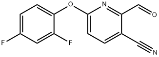 6-(2,4-Difluorophenoxy)-2-formylnicotinonitrile Struktur