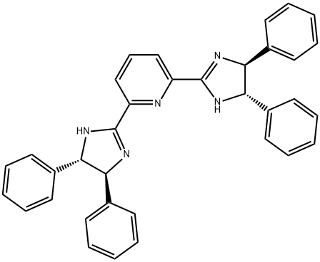 2,6-bis[(4S,5S)-4,5-dihydro-4,5-diphenyl-1H-imidazol-2-yl]-Pyridine Struktur