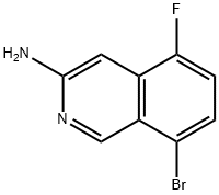 8-bromo-5-fluoroisoquinolin-3-amine Struktur