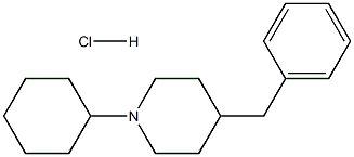 4-Benzyl-1-cyclohexylpiperidine hydrochloride Struktur