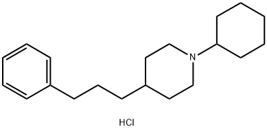 1-Cyclohexyl-4-(3-phenylpropyl)piperidine hydrochloride Struktur