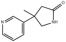 4-methyl-4-(pyridin-3-yl)pyrrolidin-2-one Struktur