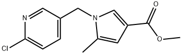 Methyl 1-((6-chloropyridin-3-yl)methyl)-5-methyl-1H-pyrrole-3-carboxylate Struktur