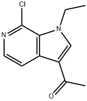 1-(7-Chloro-1-ethyl-1H-pyrrolo[2,3-c]pyridin-3-yl)ethanone Struktur