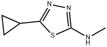 5-Cyclopropyl-N-Methyl-1,3,4-Thiadiazol-2-Amine Struktur