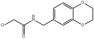 2-chloro-N-((2,3-dihydrobenzo[b][1,4]dioxin-6-yl)methyl)acetamide Struktur