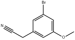 2-(3-bromo-5-methoxyphenyl)acetonitrile Struktur