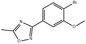 3-(4-bromo-3-methoxyphenyl)-5-methyl-1,2,4-oxadiazole Struktur