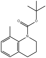 tert-Butyl 8-methyl-3,4-dihydroquinoline-1(2H)-carboxylate Struktur