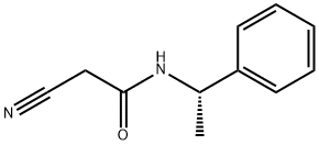 2-cyano-N-((S)-1-phenylethyl)acetamide Struktur