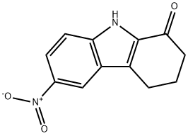 2,3,4,9-tetrahydro-6-nitro-1H-carbazol-1-one Struktur