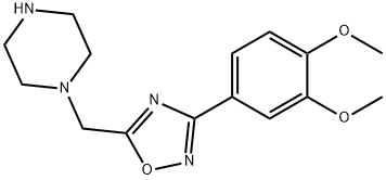 1-{[3-(3,4-dimethoxyphenyl)-1,2,4-oxadiazol-5-yl]methyl}piperazine dihydrochloride Struktur