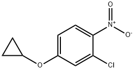 2-chloro-4-cyclopropoxy-1-nitrobenzene Struktur