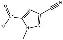 1-methyl-5-nitro-1H-pyrazole-3-carbonitrile Struktur