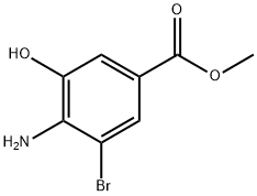 methyl 4-amino-3-bromo-5-hydroxybenzoate Struktur