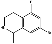 7-Bromo-5-fluoro-2-methyl-1,2,3,4-tetrahydro-isoquinoline Struktur