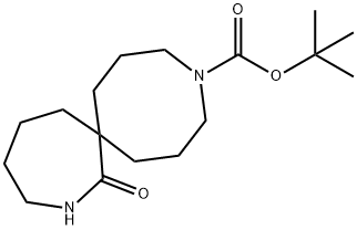 Tert-Butyl 1-Oxo-2,11-Diazaspiro[6.7]Tetradecane-11-Carboxylate Struktur