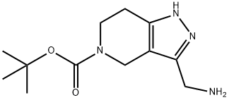 3-Aminomethyl-1,4,6,7-Tetrahydro-Pyrazolo[4,3-C]Pyridine-5-Carboxylic Acid Tert-Butyl Ester Struktur