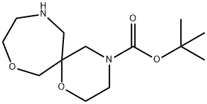 Tert-Butyl 1,8-Dioxa-4,11-Diazaspiro[5.6]Dodecane-4-Carboxylate Struktur