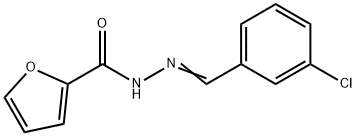 N'-[(E)-(3-chlorophenyl)methylidene]furan-2-carbohydrazide Struktur