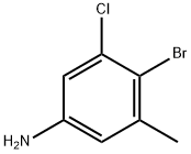 4-bromo-3-chloro-5-methylBenzenamine Struktur