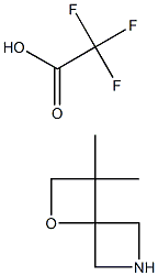 3,3-dimethyl-1-Oxa-6-azaspiro[3.3]heptane 2,2,2-trifluoroacetate salt Struktur