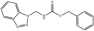 苯甲基 N-(1H-苯并三唑-1-基甲基)氨基甲酸酯 結(jié)構(gòu)式