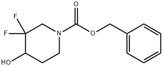 benzyl 3,3-difluoro-4-hydroxypiperidine-1-carboxylate Struktur