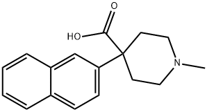 1-Methyl-4-(naphthalen-2-yl)piperidine-4-carboxylic acid Struktur