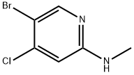 (5-Bromo-4-chloro-pyridin-2-yl)-methyl-amine Struktur