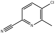 5-Chloro-6-methyl-pyridine-2-carbonitrile Struktur