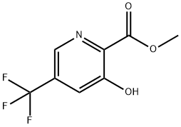 Methyl 3-hydroxy-5-(trifluoromethyl)picolinate Struktur