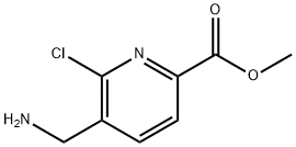 methyl 5-(aminomethyl)-6-chloropyridine-2-carboxylate Struktur