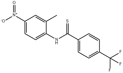 N-(2-Methyl-4-nitrophenyl)-4-(trifluoromethyl)benzothioamide Struktur