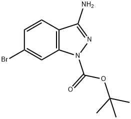 tert-butyl 3-amino-6-bromo-1H-indazole-1-carboxylate Struktur