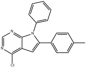 4-Chloro-7-phenyl-6-(p-tolyl)-7H-pyrrolo[2,3-d]pyrimidine Struktur