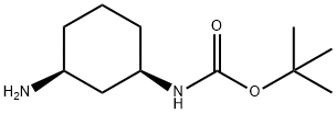 (1r,3s)-3-amino-1-(boc-amino)cyclohexane Struktur