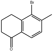 5-BROMO-6-METHYL-1,2,3,4-TETRAHYDRONAPHTHALEN-1-ONE Struktur