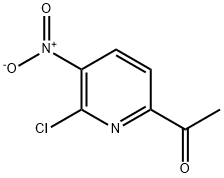 1-(6-Chloro-5-nitro-pyridin-2-yl)-ethanone Struktur