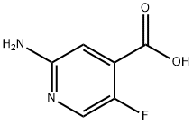 2-Amino-5-fluoroisonicotinic acid Struktur