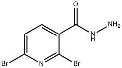 2,6-Dibromonicotinohydrazide Struktur