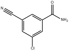 3-Chloro-5-cyanobenzamide Struktur